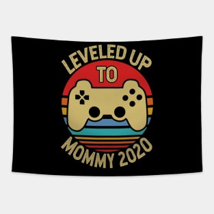 Leveled Up To Mommy Gift For Mom Tapestry