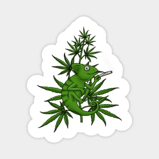 Smoke Weed Marijuana Tshirt Cannabis Shirt Stoner Chameleon Magnet