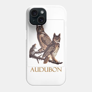 Great Horned Owl by John James Audubon Phone Case