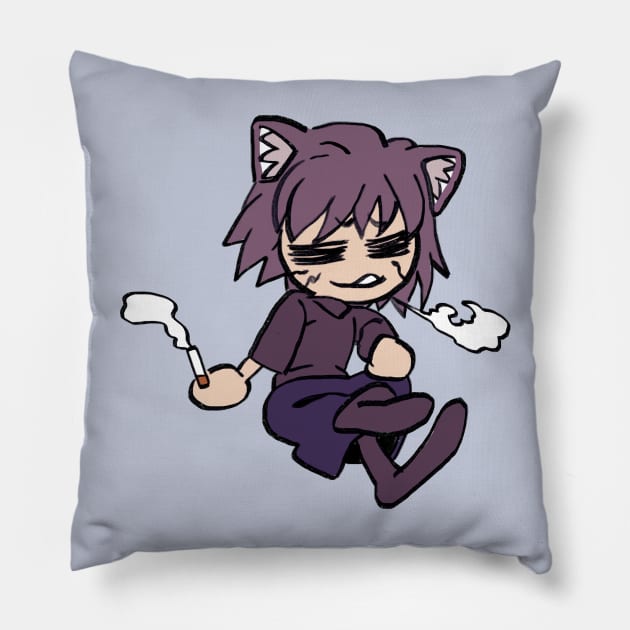 I draw neco arc chaos / Tsukihime Pillow by mudwizard