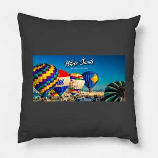 White Sands Hot Air Balloon Invitational Pillow