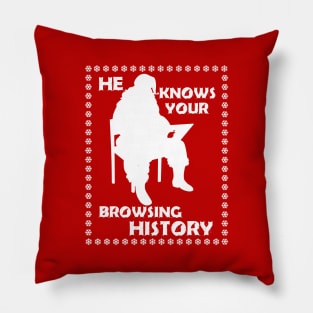 Funny Santa Claus Internet Joke Christmas Meme Pillow