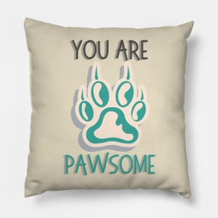 Vintage You Are Pawsome Pillow