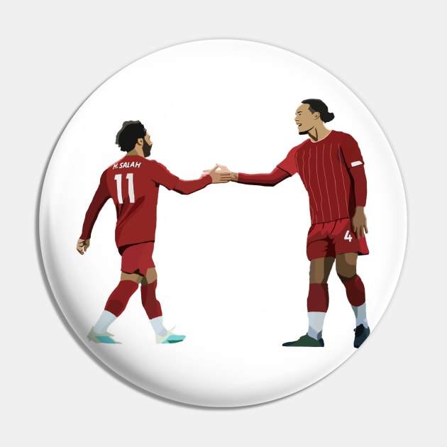 Mohamed Salah & Virgil van Dijk Pin by Webbed Toe Design's