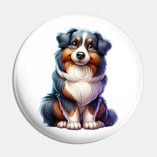 Cute Australian shepherd Pin