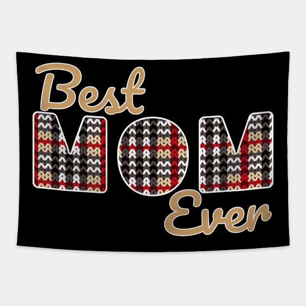 Best Knitting Mom Ever Tapestry by Kangina