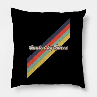 retro vintage color Guided by Voices Pillow