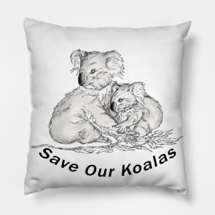 Save Our Koalas Pillow