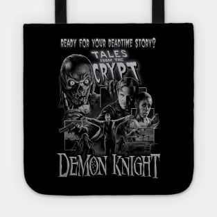 Demon Knight, Classic Horror, (Black & White) Tote