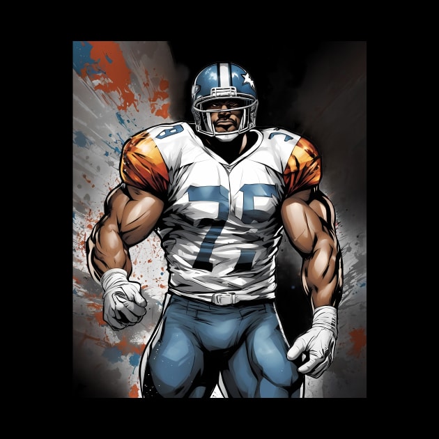 American Football Defensive End by animegirlnft