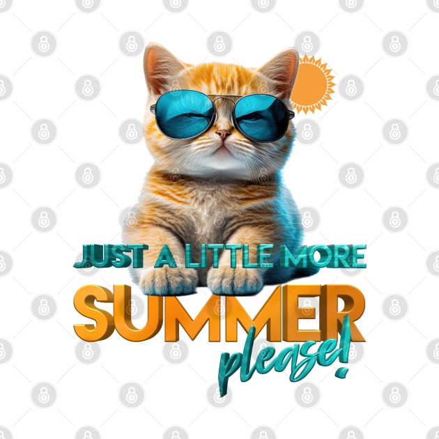Summer Cat by Bernesemountaindogstuff