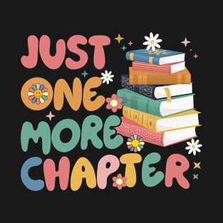 Retro Groovy One More Chapter Summer Reading Book Lover Gift For Women Men T-Shirt