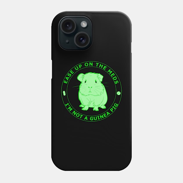 TBI Brain Injury Green - Guinea Pig Phone Case by survivorsister