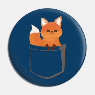 Baby Fox in a Pocket Pin