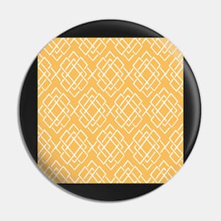 Yellow & White Diamond Pattern Pin