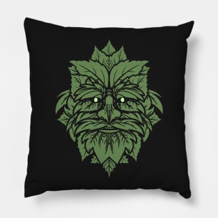 TRADITIONAL CELTIC WICCA PAGAN GREENMAN T-SHIRT AND MERCHANDISE Pillow