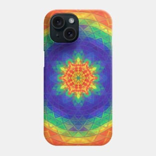 Tie Dye Hippy Christmas Snowflake Phone Case