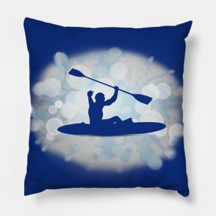 Kayak On The Water Pillow