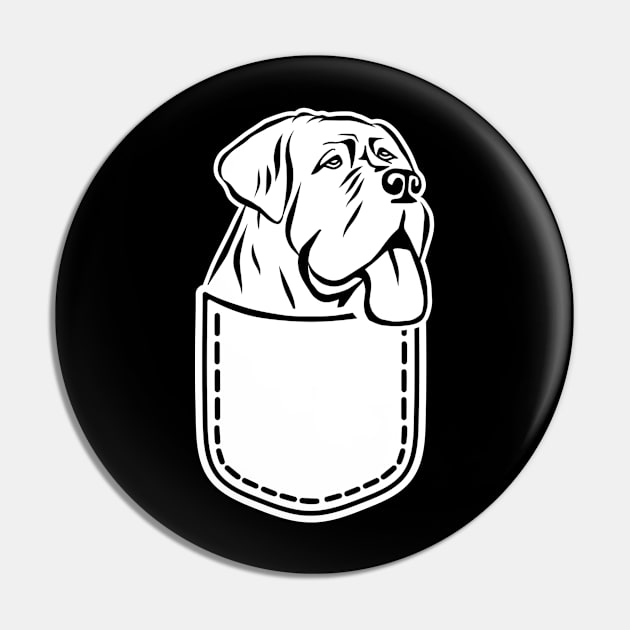 Mastiff pocket Pin by Designzz