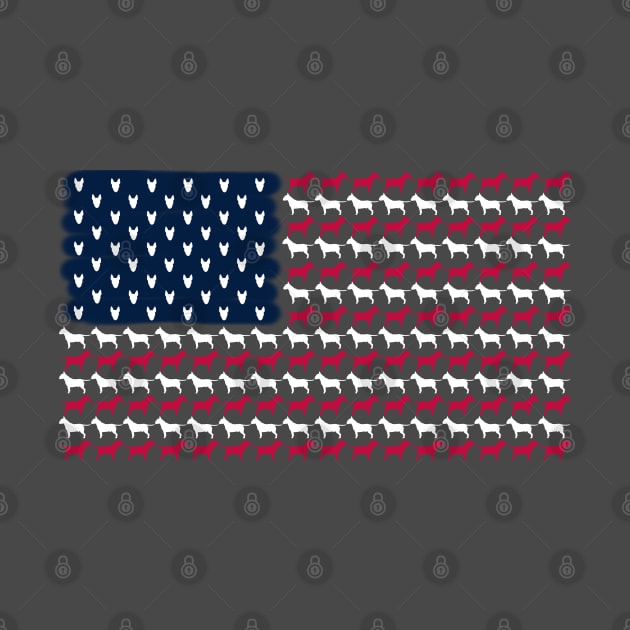 USA Bull Terrier Flag by Noewi