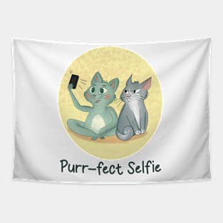 Selfie cat Tapestry