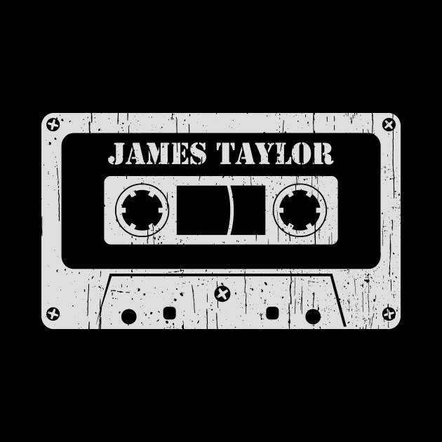 James Taylor - Vintage Cassette White by FeelgoodShirt