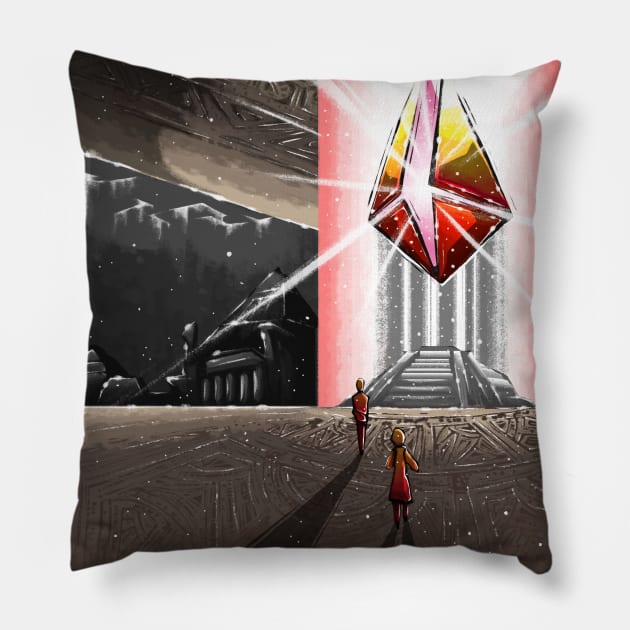 Lost City of Astora Pillow by Glen Bosiwang Pop Culture Bonanza!