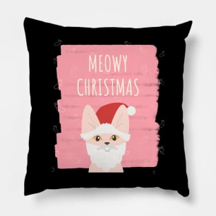 meowy christmas Pillow