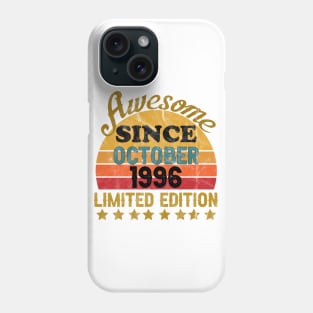 Awesome Since October 1996 25 Year Old 25th Birthday gift Phone Case