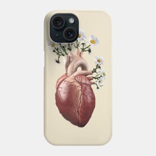 Heart and daises Phone Case