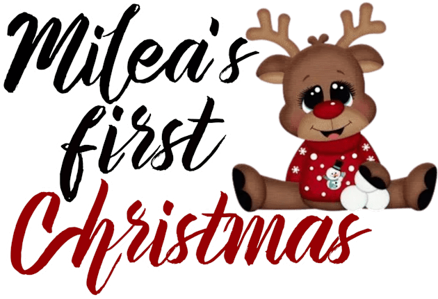 First Christmas Kids T-Shirt by Pieartscreation