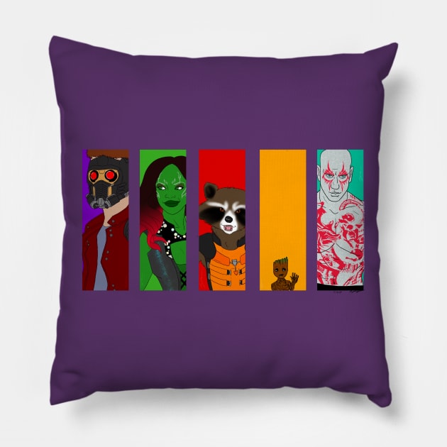 Guardians of the Galaxy Pillow by WickedREDart