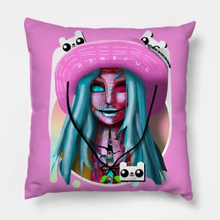 monica ventura abstract Pillow