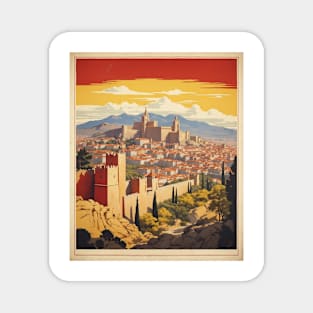 Walls of Avila Spain Travel Tourism Retro Vintage Magnet