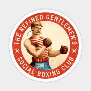 Funny Boxing: The Refined Gentlemen's Social Boxing Association Magnet