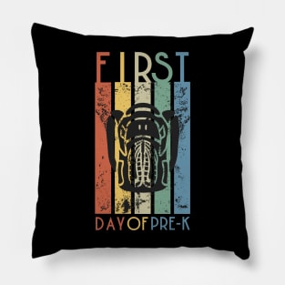 First Day of Pre-K Vintage Style Pillow