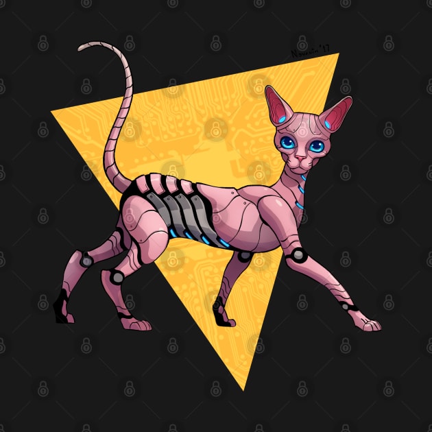 Cyber Sphynx Cat by Novanim