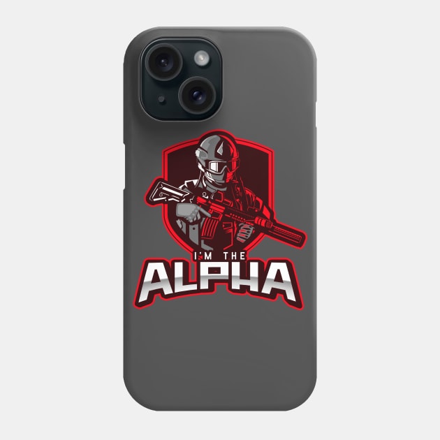 I'm The Alpha (1) Phone Case by CavemanMedia