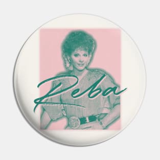 Reba McEntire /// Retro 80s Aesthetic Fan Design Pin