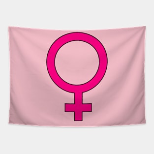 Female Gender Symbol Tapestry