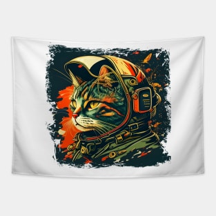 I'm Cat Astronaut, Funny Cat Floating Around The Planets Tapestry