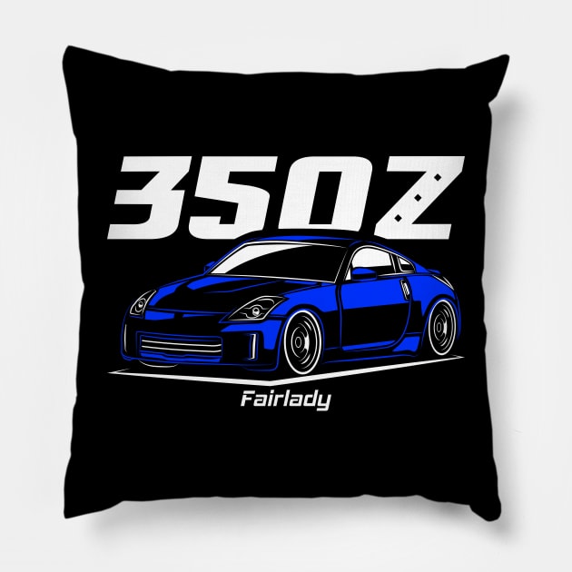 Racing Blue 350Z JDM Pillow by GoldenTuners