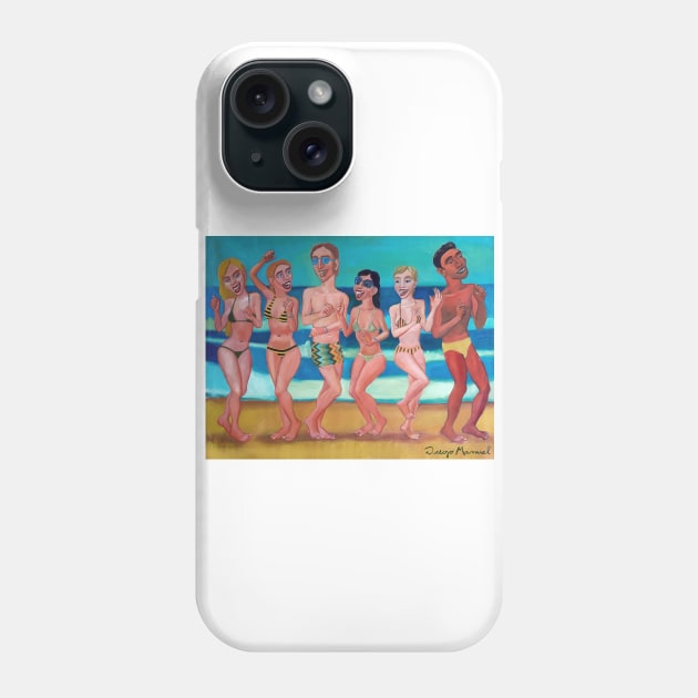 Party on the beach 6 Phone Case by diegomanuel