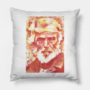 THOMAS CARLYLE watercolor portrait .1 Pillow