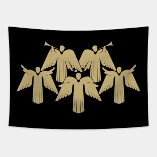 A chorus of angels praising God in heaven Tapestry