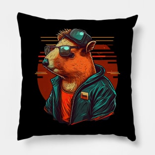 Capybara Rapper Pillow