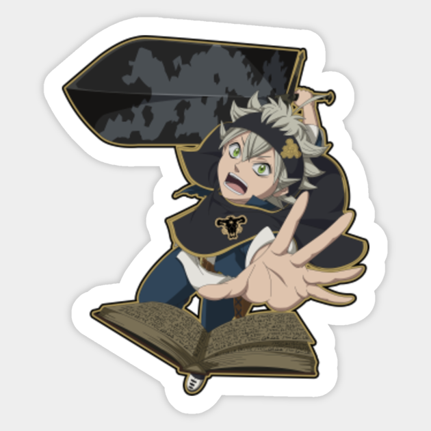 asta black clover black clover sticker teepublic