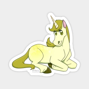 Uni Unicorn - Resting (Lemon) Magnet