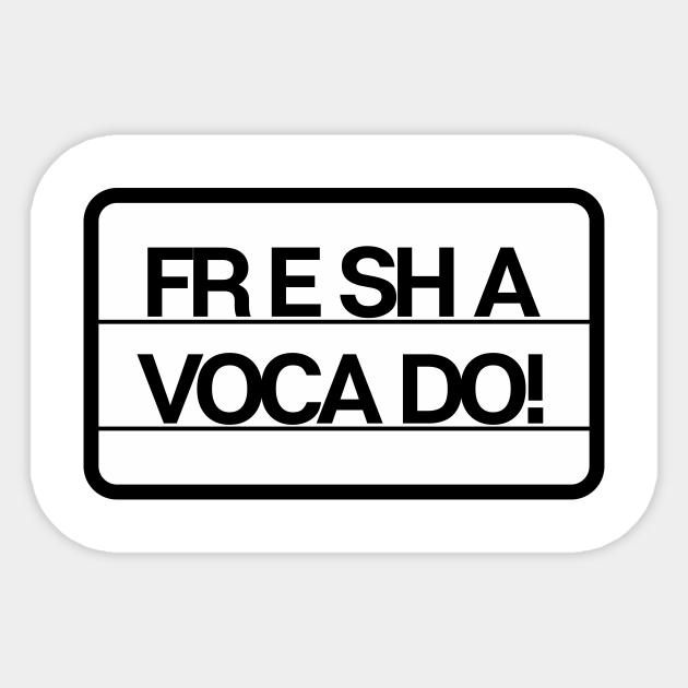 Fresh Avocado Meme Cartoon Lover Sticker Teepublic