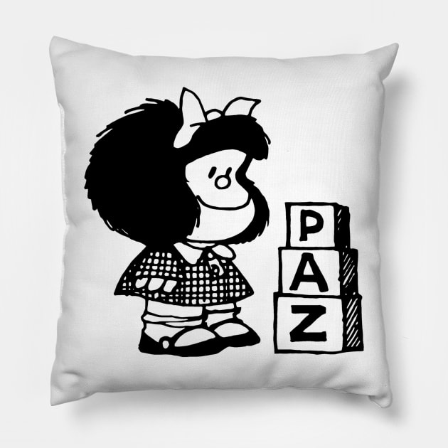 Paz (v2) Pillow by Gemini Chronicles